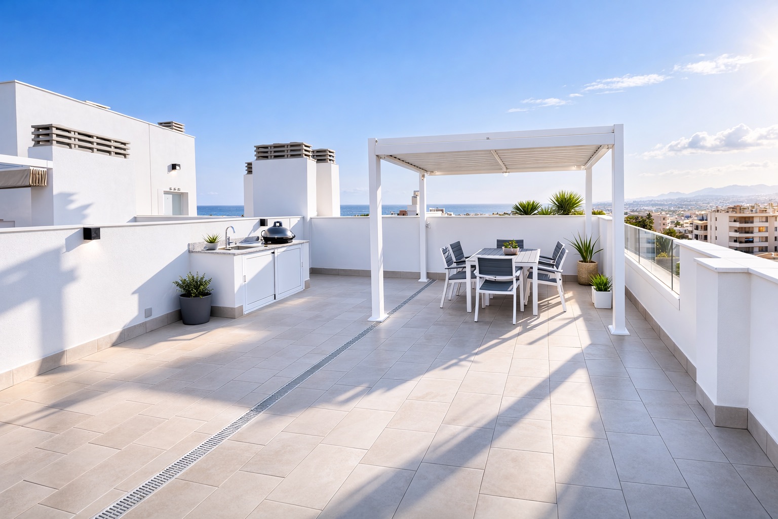 Rooftop Solarium · Sea View